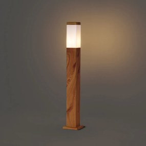 Modern kültéri állólámpa acélból, famintával, 80 cm, IP44 - Malois