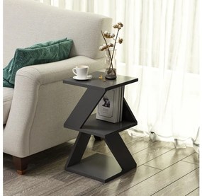 Kisasztal ALBENI 50x30 cm antracit