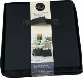 Tároló doboz fekete összecsukható kocka