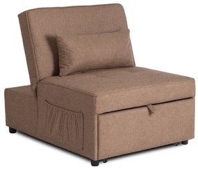 Ágyazható Fotel Barna Színben. IBERIS 80 cm