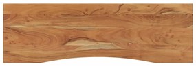tömör akácfa téglalap alakú asztallap 140 x 50 x 2,5 cm
