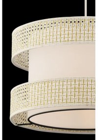 Kábeles függőlámpa HALO 1xE27/60W/230V krémszínű