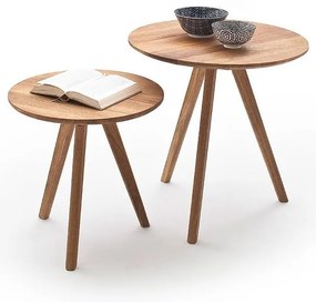 VEYLOR dohányzóasztal 2 darabos szett – tölgy