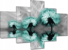 Vászonkép 100x70 Türkiz pitypang virág