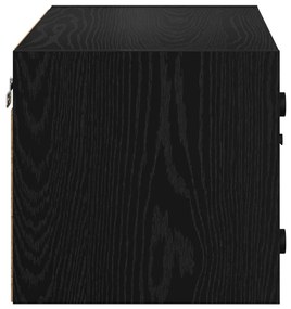 Fali Szekrények 2 pcs Fekete tölgy 68 x 37 x 35 cm Faanyag