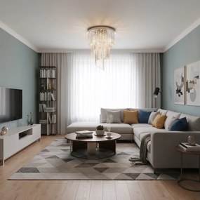 Ideal Lux - Kristály csillár CARLTON 12xE14/40W/230V átm. 50 cm króm