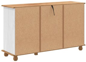 Fiókos szekrény ASKIM&quot; Fehér 79x40x133.5 cm Szilárd Fa Tűlevelű&quot;