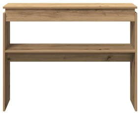 kézműves tölgy színű szerelt fa dohányzóasztal 102x30x80 cm