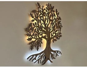 Li-Go 5742/DUB2 - LED fali dekoráció LED/10W/230V 90x110 cm tölgy