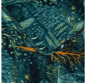 Ágytakaró mintával NEON FOREST, színes Méret: 170 x 210 cm