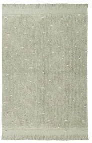 Világoszöld mosható kézi szövésű pamut szőnyeg 140x200 cm Woods Symphony Olive – Lorena Canals