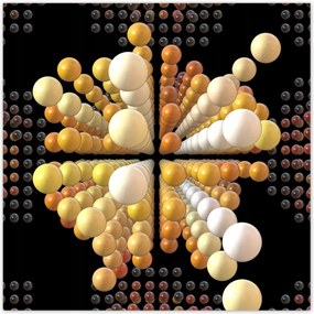 Poszterek 100x100 Narancssárga absztrakt