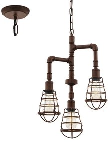 Eglo 49808 - Csillár láncon PORT SETON 3xE27/60W