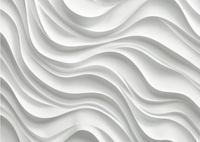 Kép - 3D fehér hullámok (70x50 cm)