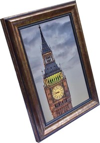 London képkeret, bronz, 10 x 15 cm