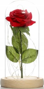 Csodálatos Mesterséges Örök Rózsa Üvegben Világítással Ajándék Nőnapra