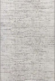 Krémszürke zsinóros szőnyeg,lapos,külső-belső 115x170cm