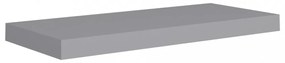 2 db szürke MDF fali polc 60 x 23,5 x 3,8 cm