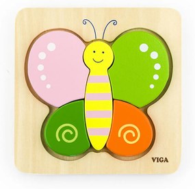 Fa képes kirakó puzzle Viga Pillangó