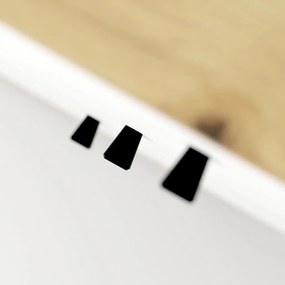 Komód 183 cm Artisan tölgy / fehér színkombinációban - BACARDI