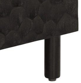 fekete tömör mangófa tálalószekrény 90 x 33 x 75 cm