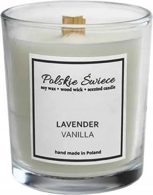 Szójagyertya fa kanóccal Lavender Vanilla