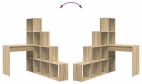 Sarokíróasztal sonoma tölgy 101,5 x 149,5 x 149,5 cm Faanyag