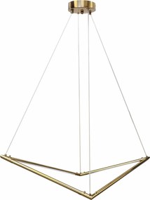 Mennyezeti Lámpa Függő Arany Csiszolt Geometrikus Led 83 cm