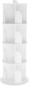 Forgó polcállvány, 4 polc, fehér, ERION TYP 1+ ajándék