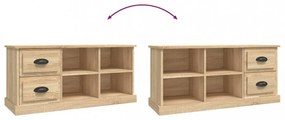 sonoma tölgy színű szerelt fa fali TV-szekrény 102x35,5x47,5 cm
