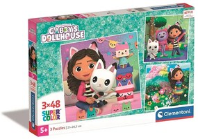 Gabi babaháza Playland 3x48 db-os puzzle Clementoni