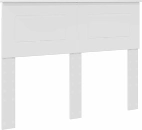 vidaXL Fejtámla Fényes Fehér 135 cm Faanyag