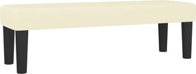 vidaXL krémszínű műbőr pad 100 x 30 x 30 cm