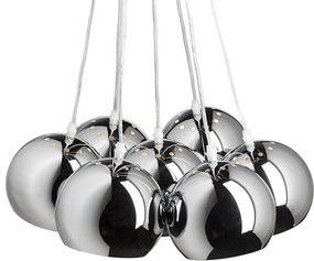RENDL ASTROMET VII závěsná chrom 230V LED E27 7x11W