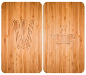 WENKO 2521497100 - Főzőlapfedél 52x30 cm többszínű/szürke/átlátszó