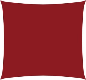 vidaXL piros négyzet alakú oxford-szövet napvitorla 4,5 x 4,5 m