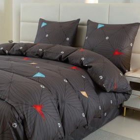 Mikroszálas ágyneműhuzat ORBITA sötétszürke Ágyneműhuzat mérete: 2 db 70 x 80 cm | 160 x 200 cm