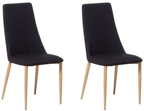Étkezőszék szett 2 db Clenot (fekete). 1009887