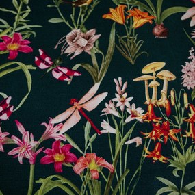 Mikroszálas ágynemű MYSTIC GARDEN sötétzöld Ágyneműhuzat mérete: 2 db 70 x 90 cm | 200 x 220 cm