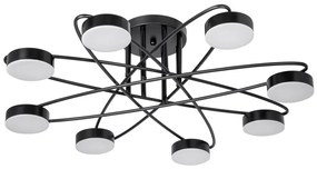 LED mennyezeti lámpa 8x7W 230V 3000-6000K, 70 cm, fekete
