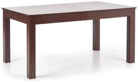 Asztal Houston 691Sötét dió, 76x90x160cm, Hosszabbíthatóság, Laminált forgácslap, Közepes sűrűségű farostlemez