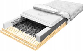 Rugós matrac 80x200 latex visco memory H2 légáteresztő bonel hab