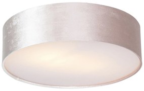 Modern mennyezeti lámpa rózsaszín 40 cm arany belsővel - Drum