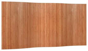 barna bambusz térelválasztó 165 x 400 cm