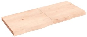 kezeletlen tömör fa fürdőszobai pult 140x60x(2-6) cm