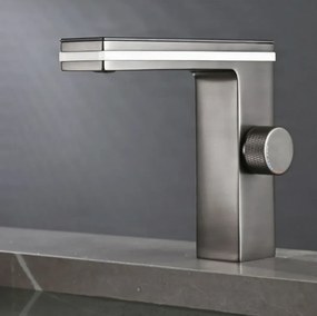 Mosdócsaptelep ELITE EDITION BS1826 digitális hőmérséklet-kijelzővel, több színváltozatban — Gunmetal szürke