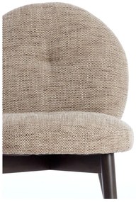 Bézs kárpitozott étkezőfotel szett 2 db-os Sinosa – Light &amp; Living