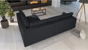 Sötétszürke sarokkanapé (jobb oldali) Ariella – Ropez