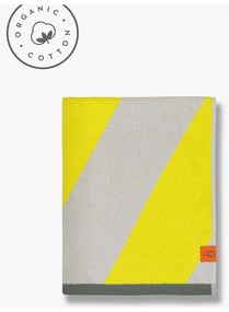 Sárga frottír bio pamut törölköző 50x90 cm Diagonal – Mette Ditmer Denmark