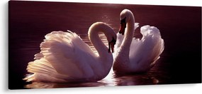 Kép - Hattyúk a tavon (120x50 cm)